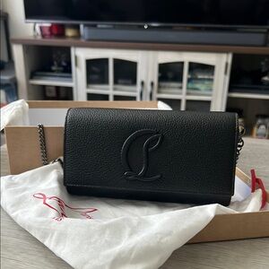 Christian Louboutin wallet on chain in leather